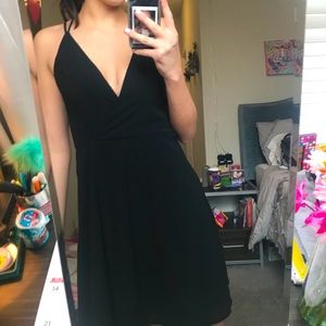 TOBI backless black dress